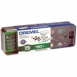 Dremel 75-Piece Rotary Tool Accessory Kit with Reusable Storage Tin thumbnail 1