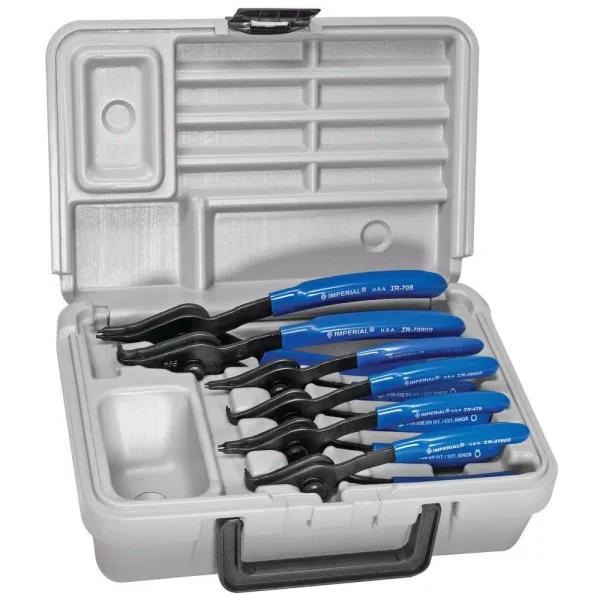 Imperial 6-Piece Convertible Snap Ring Pliers Set with 0° and 90° Tips