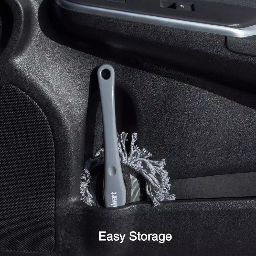 Stalwart Gray Car Duster 2-Pack - Soft Cotton Yarn Interior & Exterior Cleaner