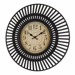 La Crosse Clock 20 in. Covington Quartz Round Wall Clock with Matte Black Frame thumbnail 3