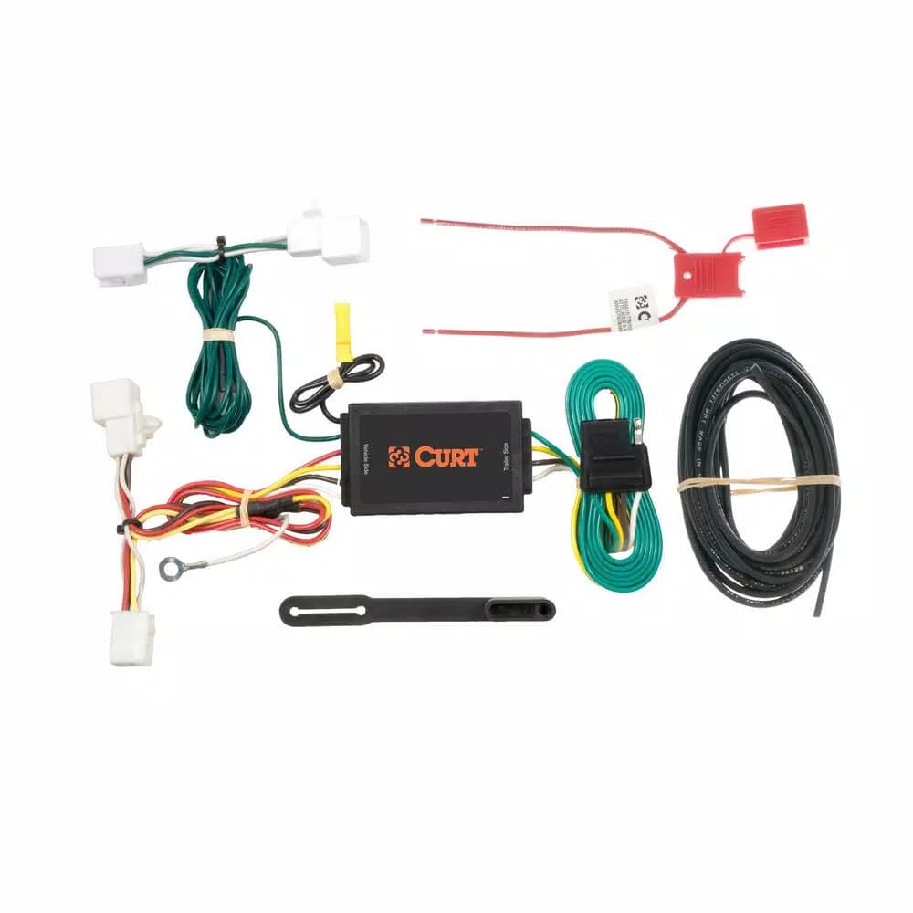 CURT Custom Vehicle-Trailer Wiring Harness, 4-Way Flat, for Mazda 2 Hatchback & CX-9