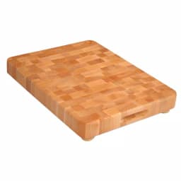 Catskill Craftsmen End Grain Hardwood Cutting Board Chopping Block with Feet thumbnail 1