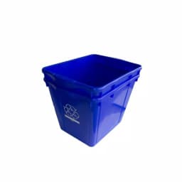 Enviro World 15 Gallon Recycling Bins, Blue, 2-Pack thumbnail 2