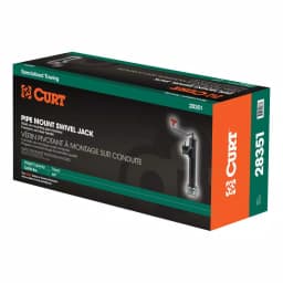 CURT Pipe-Mount Swivel Trailer Jack with Top Handle, 5,000 lbs. Capacity, 10 in. Travel thumbnail 7