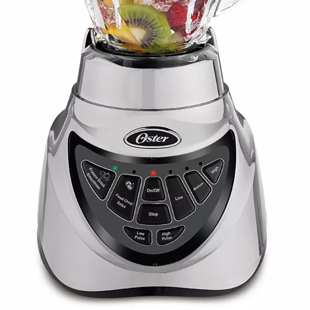 Oster Pro 500 900W 7-Speed Blender with 48 oz. Glass Jar, Brushed Nickel