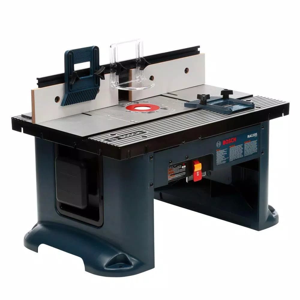 Bosch 27 in. x 18 in. Aluminum Top Benchtop Router Table with 2-1/2 in. Vacuum Port