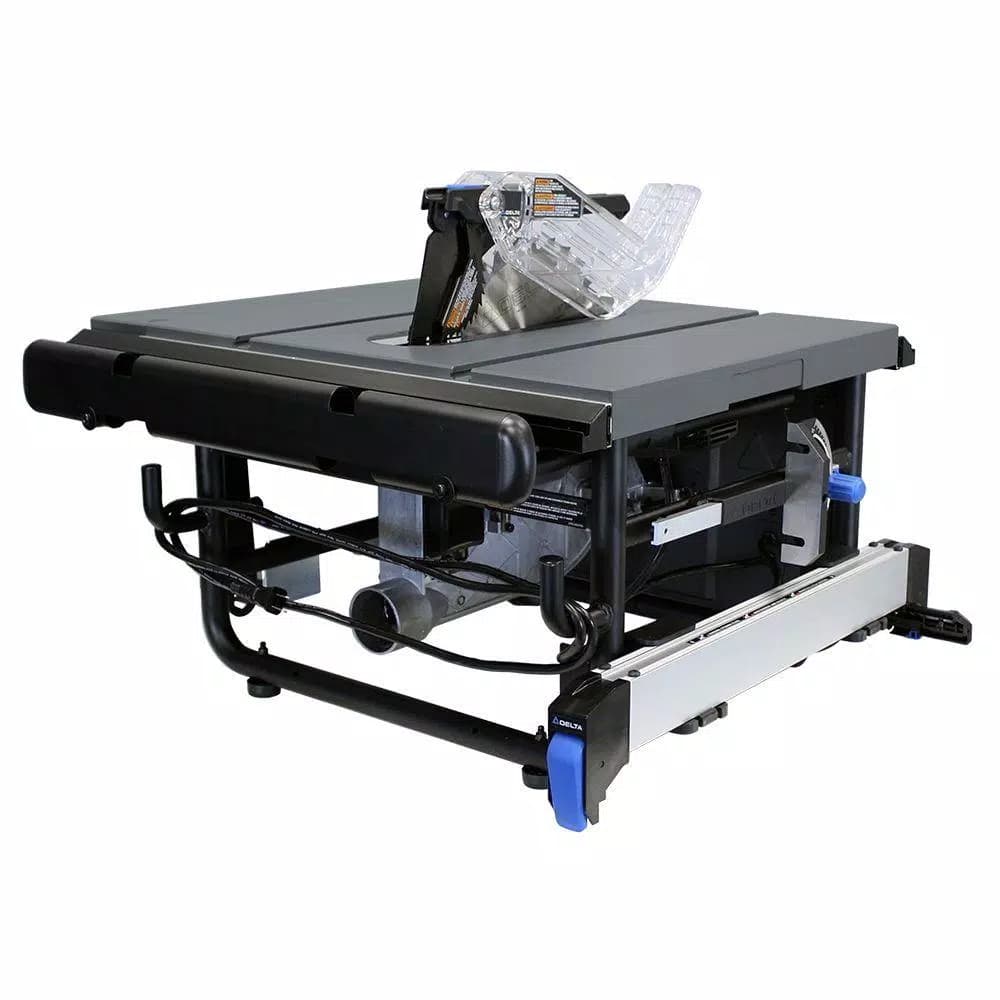 Delta 10 in. 15 Amp Portable Jobsite Table Saw with 45 Degree Left Tilt