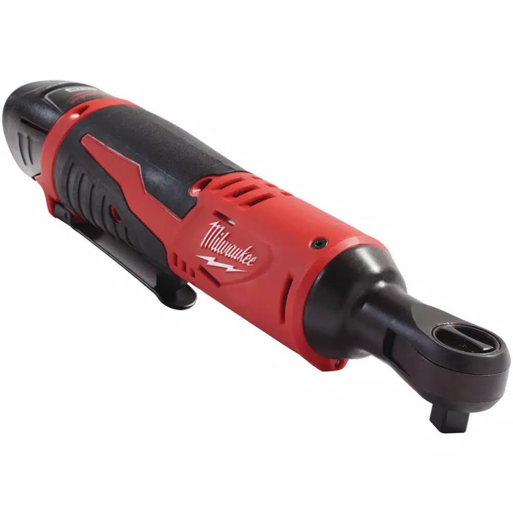 Milwaukee M12 12V 3/8 in. Cordless Ratchet Kit with 1.5 Ah Battery, Charger and Tool Bag