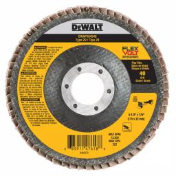 DEWALT FLEXVOLT 4-1/2 in. 40 Grit Ceramic Flap Disc Type 29 thumbnail 1