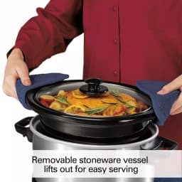 Hamilton Beach 4 Qt. Stainless Steel Programmable Slow Cooker with Built-In Timer thumbnail 7