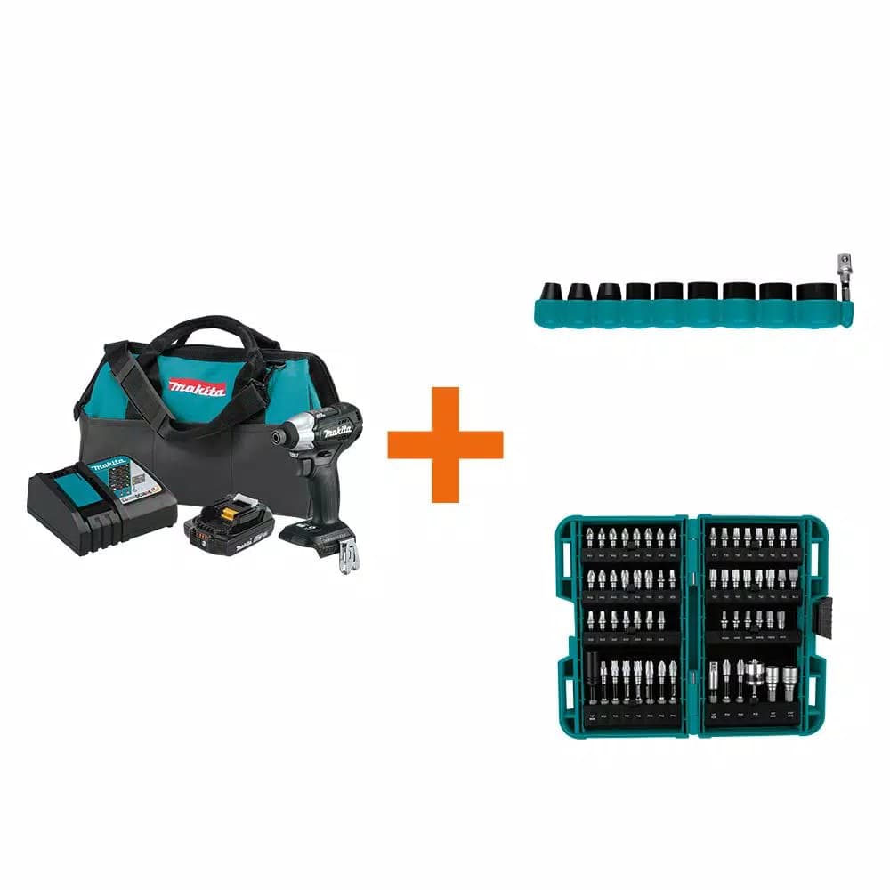 Makita 18V LXT Sub-Compact Brushless Impact Driver Kit with ImpactXPS Socket and Bit Sets