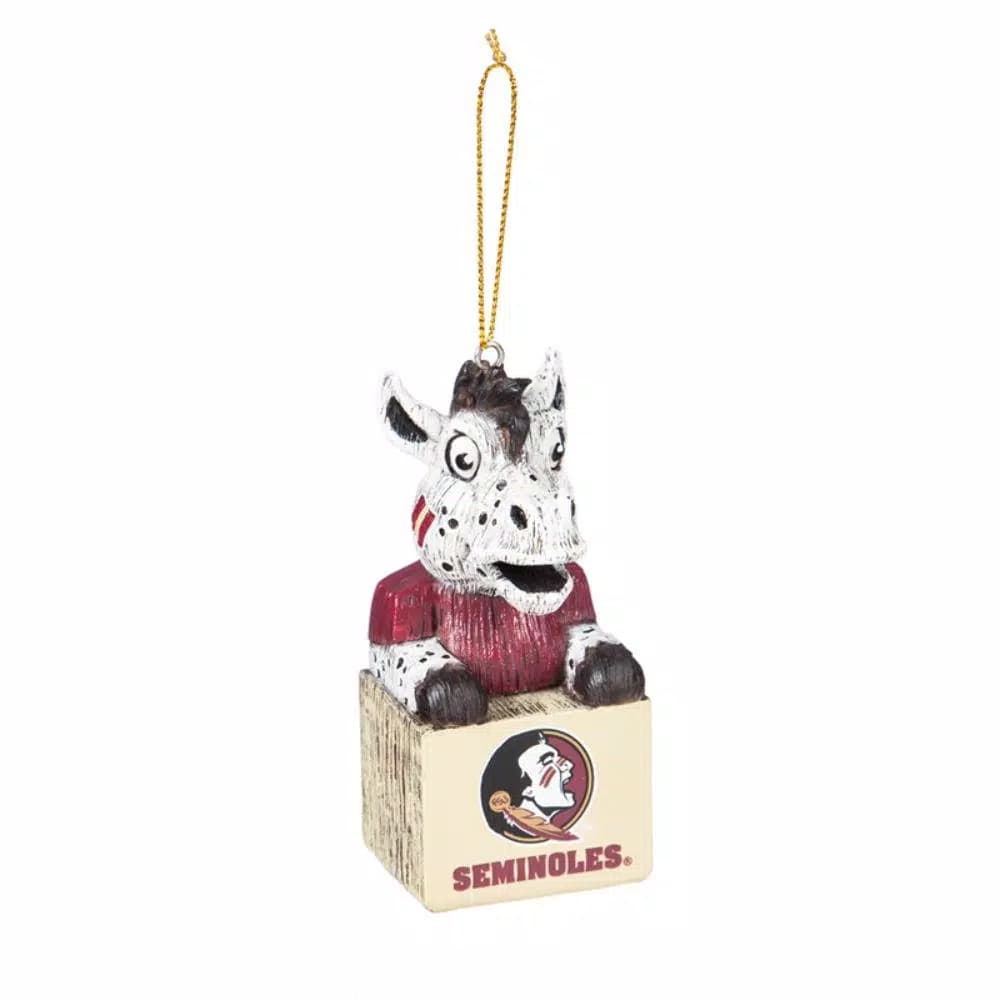 Team Sports America Florida State University NCAA Mascot Tiki Totem Christmas Ornament