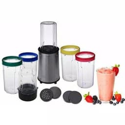 Ovente Flash Personal Blender, 240W Single Speed Compact Blender with 17-Piece Accessory Set thumbnail 3