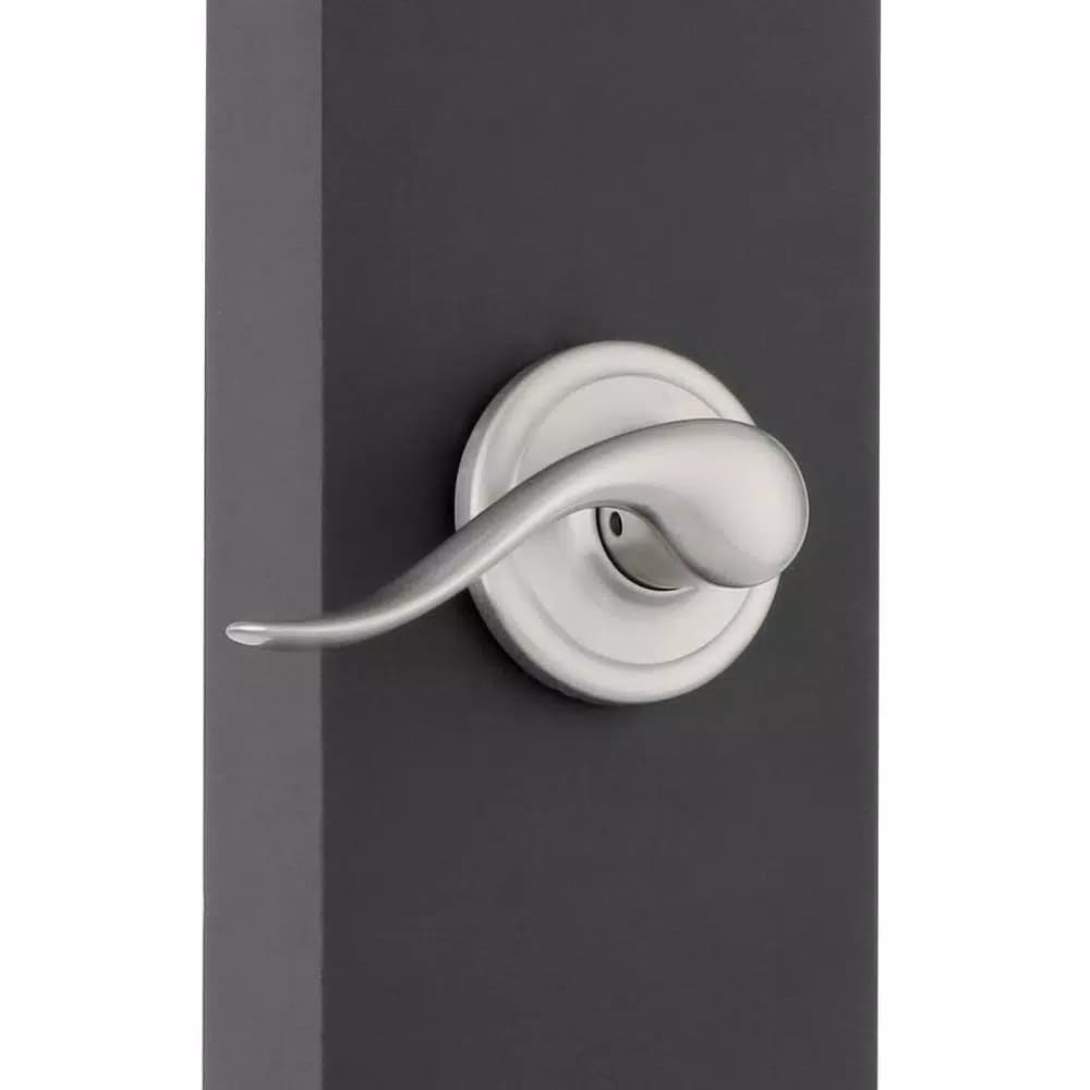 Kwikset Signature Series Chelsea Satin Nickel Left-Handed Tustin Door Lever