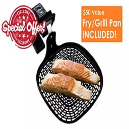 Ovente 3.2 Qt. White Air Fryer with Grill Pan and Non-Stick Basket, 1400W, 6 Presets thumbnail 4