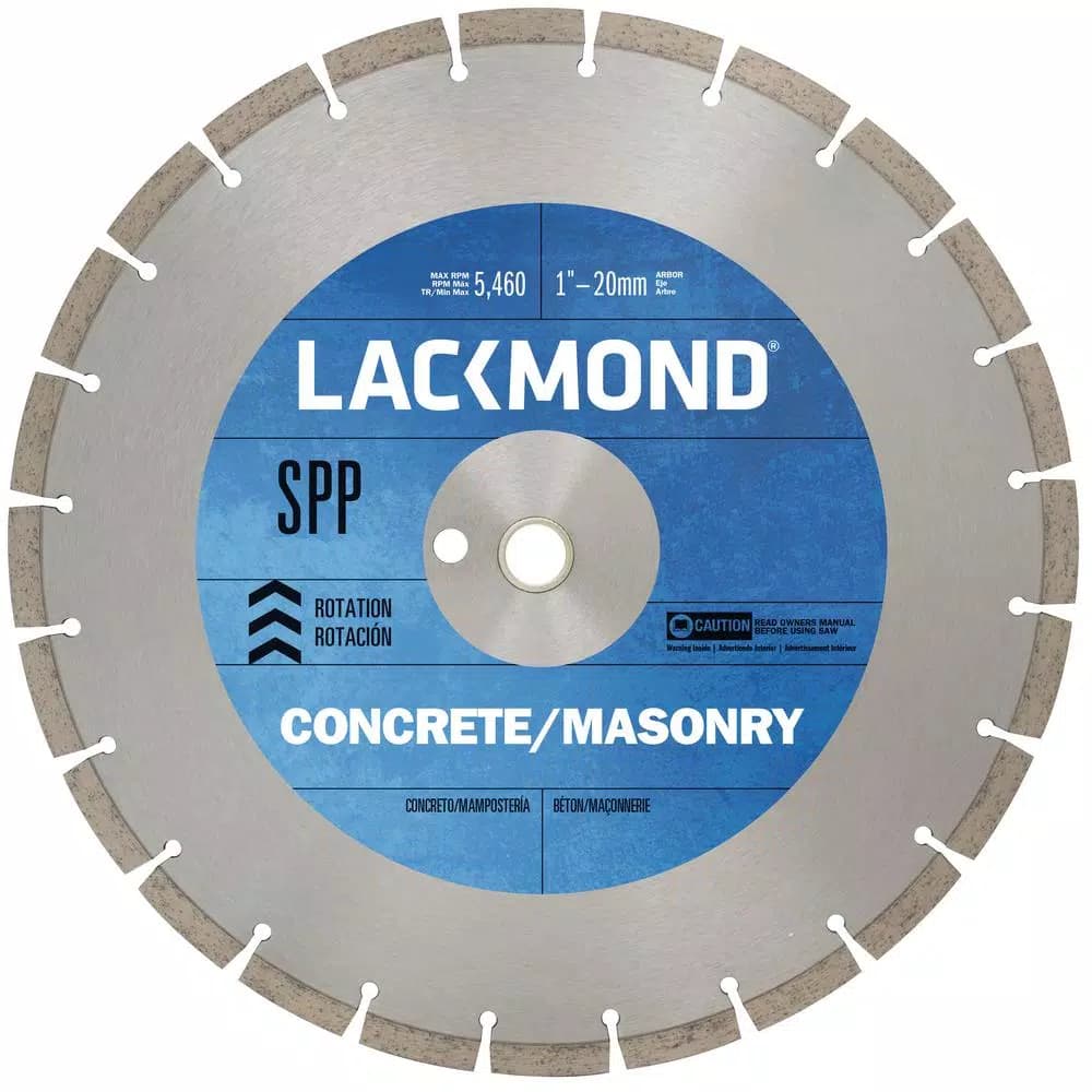 Lackmond 12 in. High Speed Segmented Diamond Blade for Cured Concrete and Masonry