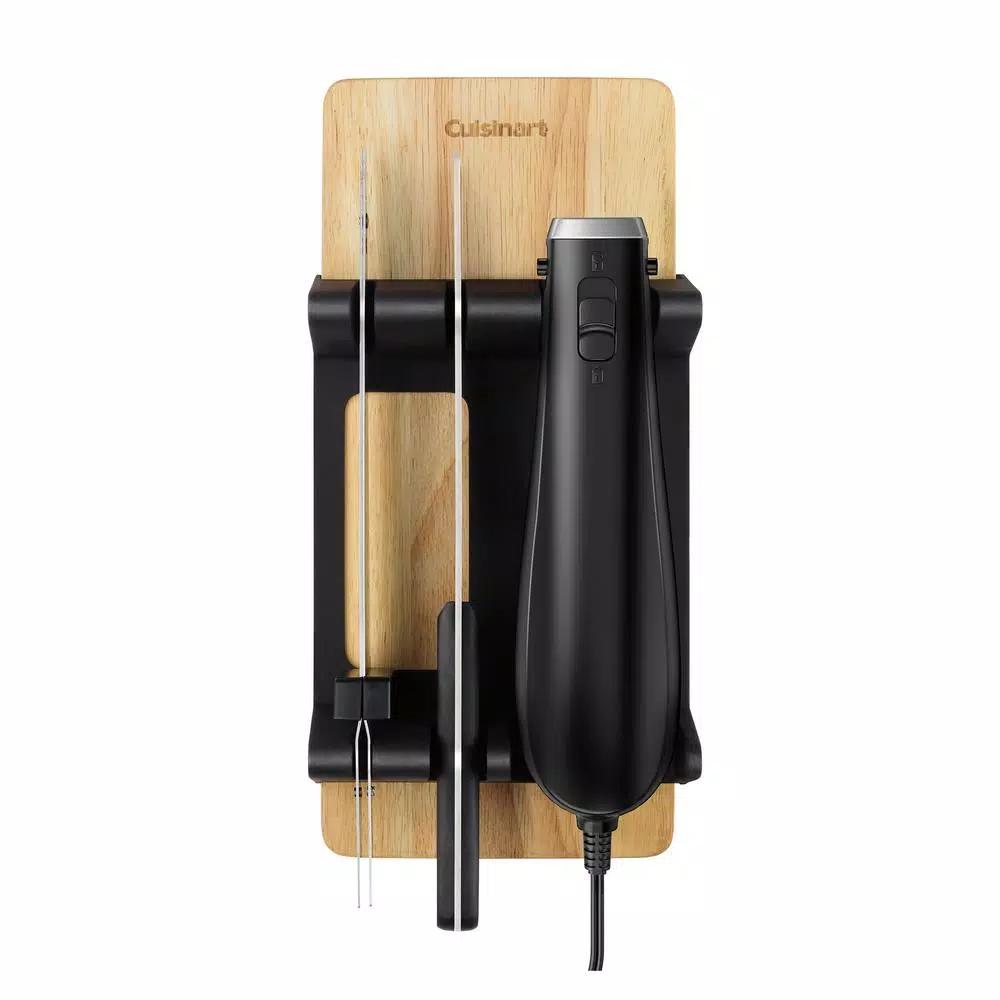 Cuisinart 10.5 in. Electric Knife Set with Bamboo Cutting Board and Carving Fork
