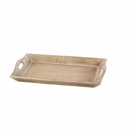 LITTON LANE Distressed Brown Decorative Wooden Trays, Set of 2, Mango Wood & MDF thumbnail 6