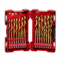 Milwaukee SHOCKWAVE Impact Duty Titanium Drill Bit Set, 29-Piece Red Helix thumbnail 1