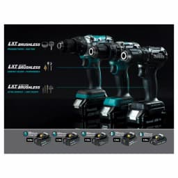 Makita 18V LXT Sub-Compact Brushless Cordless 1/2 in. Driver Drill (Tool Only) thumbnail 13