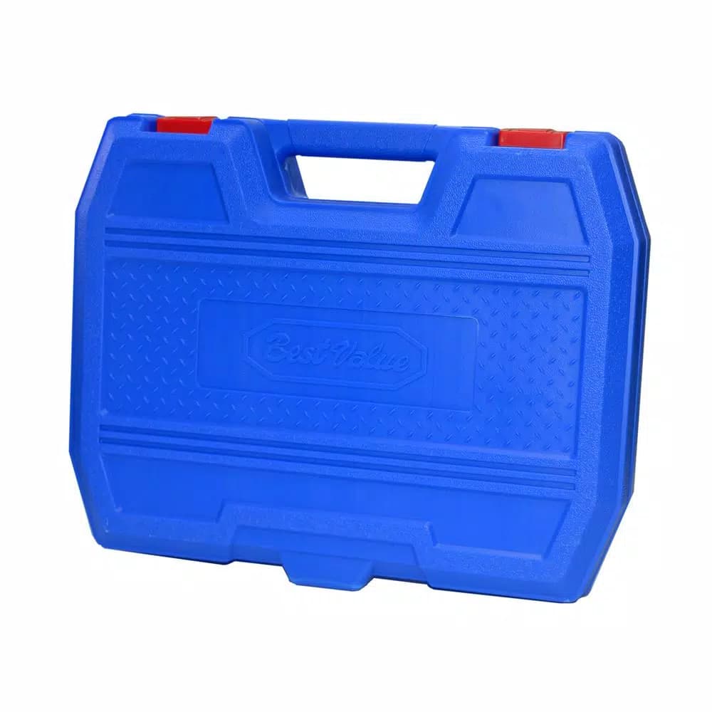 Best Value 49-Piece Homeowners Tool Kit Set with Blow Mold Case and Chrome Plated Finish