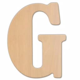 Jeff McWilliams Designs 23 in. Oversized Unfinished Wood Letter (G) - Industrial Style Wall Decor thumbnail 1