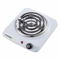 Courant 5 in. Single Burner White Hot Plate with 1000W Temperature Control thumbnail 1