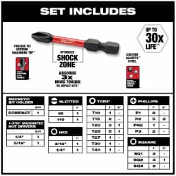 Milwaukee SHOCKWAVE Impact Duty Driver Bit Set, 44-Piece thumbnail 2