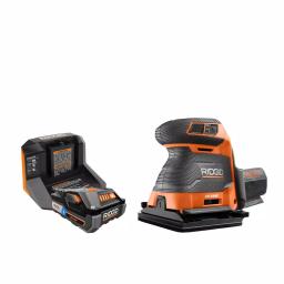 RIDGID 18V OCTANE Cordless Brushless 3-Speed 1/4 Sheet Sander Kit with 3.0 Ah Battery and Charger thumbnail 1