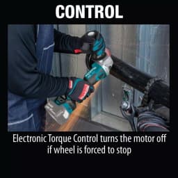 Makita 18V LXT Brushless 5 in. Cordless Angle Grinder with Electric Brake (Tool Only) thumbnail 6