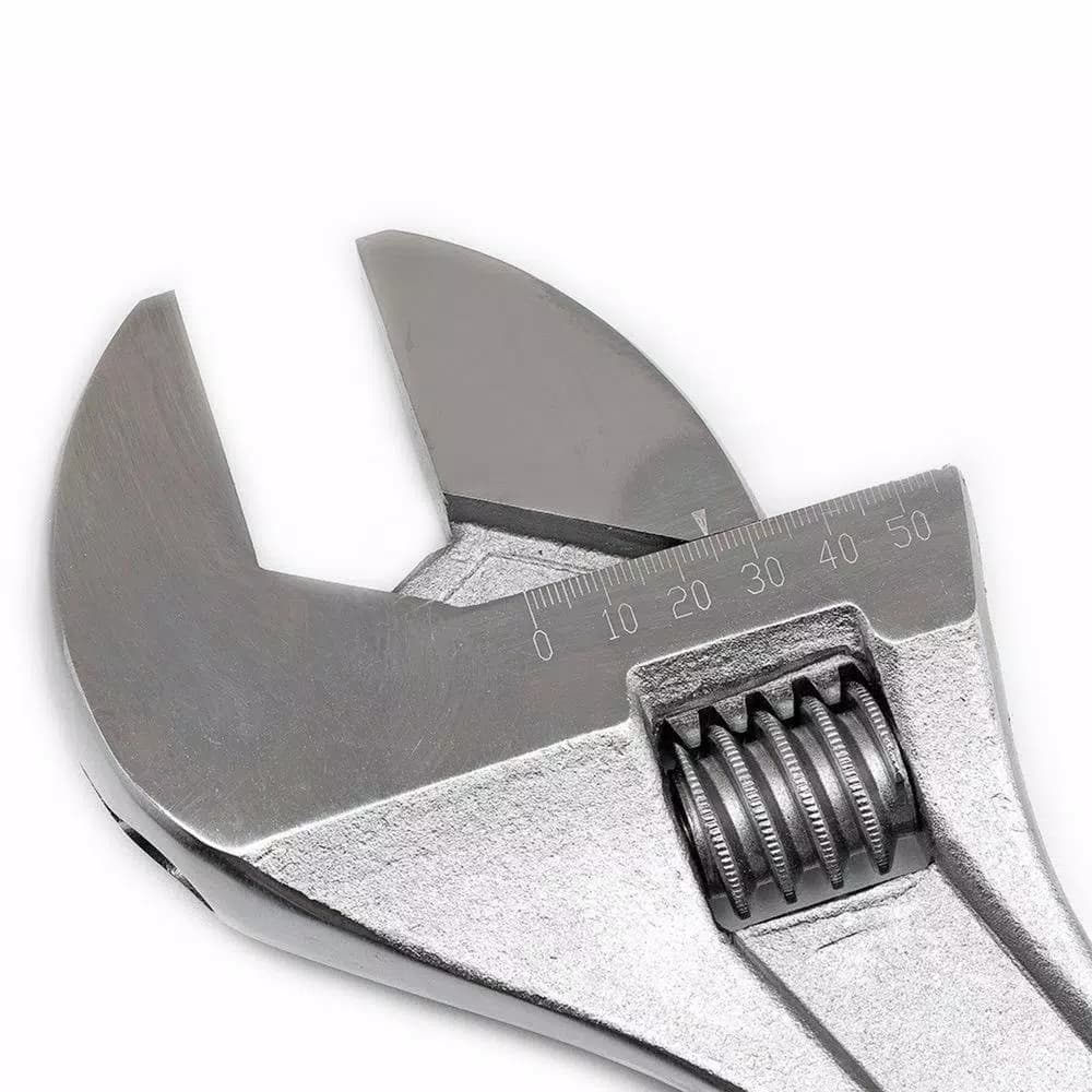 Crescent 18 in. Adjustable Wrench with Hex Jaw Design and Chrome Finish