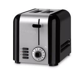 Cuisinart 2-Slice Compact Toaster, Black and Stainless Steel with Wide Slots thumbnail 2