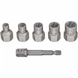 DEWALT MAX IMPACT 5-Piece Bolt Extractor Set with 1/4 in. to 3/8 in. Adapter thumbnail 1