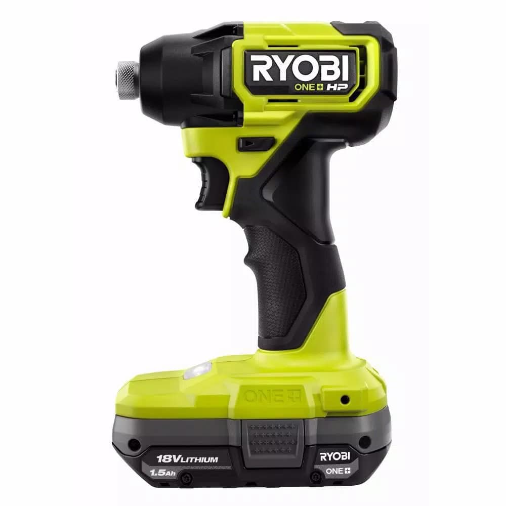 RYOBI ONE+ HP 18V Brushless 1/4 in. Compact Impact Driver Kit with (2) 1.5 Ah Batteries, Charger, and Bag