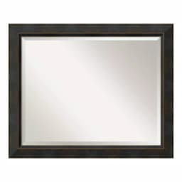 Amanti Art Signore 32.5 in. W x 26.5 in. H Framed Rectangular Bathroom Vanity Mirror, Bronze thumbnail 4