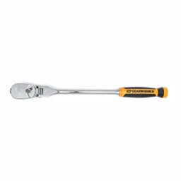 GearWrench 1/2 in. Drive 17 in. 90-Tooth Dual Material Flex Head Teardrop Ratchet thumbnail 1