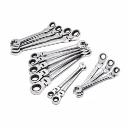 GearWrench 14-Piece 12-Point SAE/Metric Flex Head Ratcheting Combination Wrench Set thumbnail 3