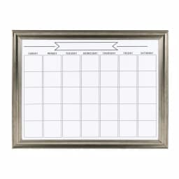 DesignOvation Macon Monthly Dry Erase Magnetic Wall Calendar Memo Board with Decorative Frame thumbnail 1