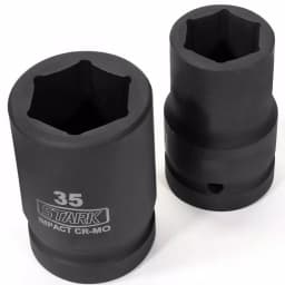 Stark 1 in. Drive Duo Combination SAE and Metric Deep Impact Socket Set, 11-Piece thumbnail 3