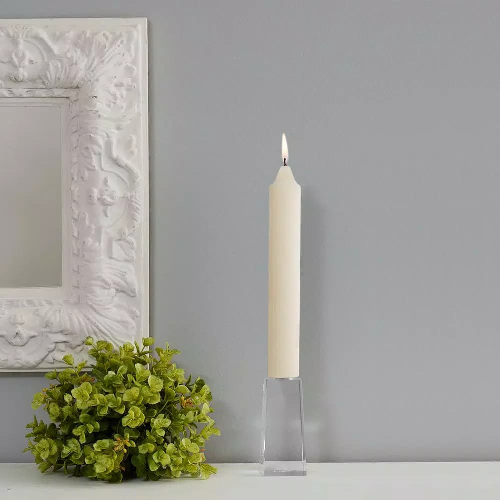 ROOT CANDLES A.I. Root 9 in. Timberline Collenette Ivory Taper Dinner Candles, Box of 4