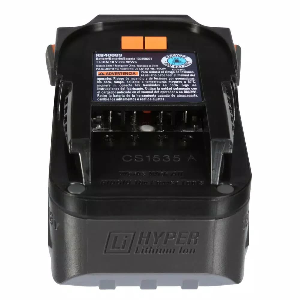 RIDGID 18V 5.0 Ah Lithium-Ion Battery Pack, 2-Pack