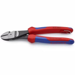 KNIPEX 8 in. High Leverage Angled Diagonal Cutting Pliers with Tether Attachment thumbnail 1