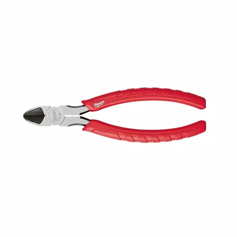 Milwaukee 7 in. Diagonal Cutting Pliers with Iron Carbide Edge and Comfort Grip