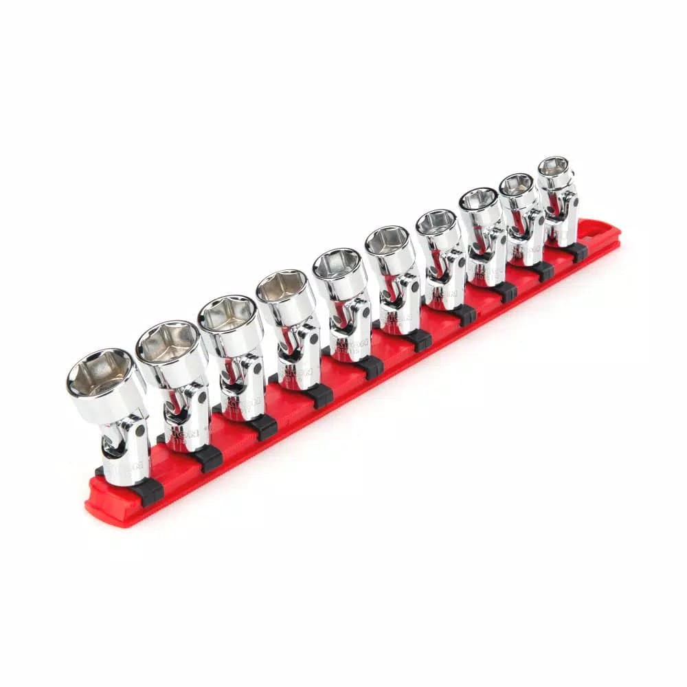TEKTON 3/8 in. Drive 6-Point Metric Universal Joint Socket Set, 10-Piece