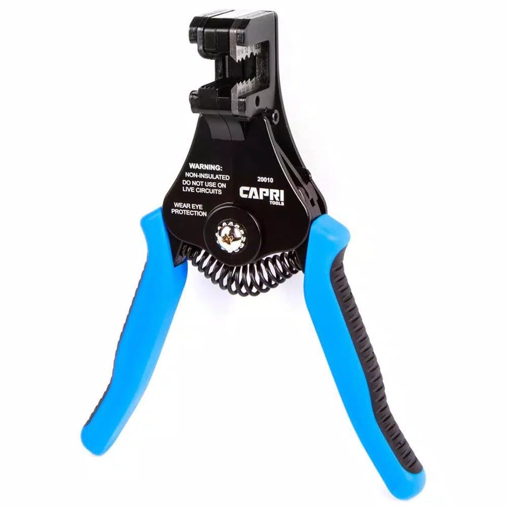 Capri Tools Precision Wire Stripper, 8-22 AWG, Cast Alloy with Soft-Grip Handles