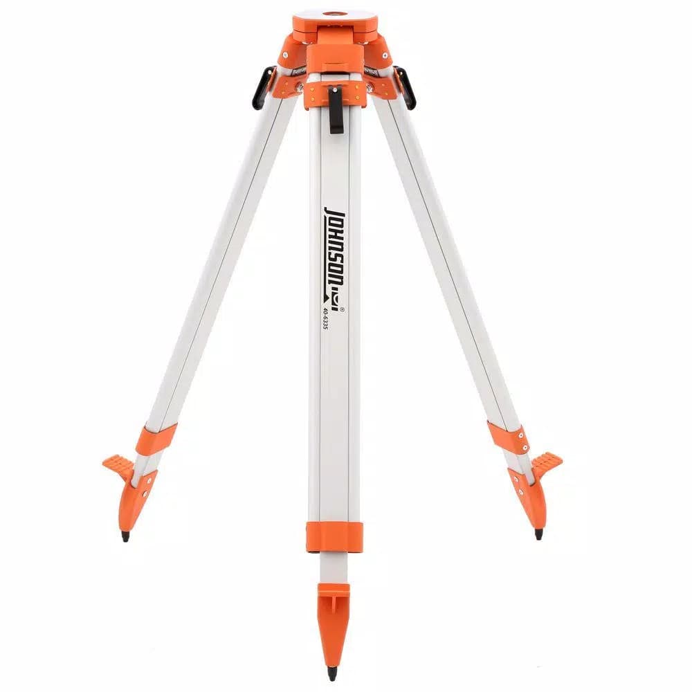 Johnson Contractor Aluminum Laser Tripod with Extendable Legs and 5/8 in. - 11 Threads