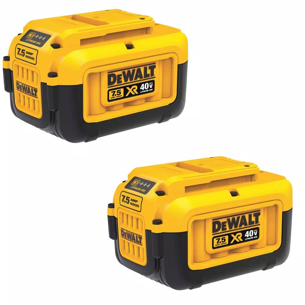 DEWALT 40V MAX 7.5 Ah Lithium-Ion Battery Pack, 2-Pack