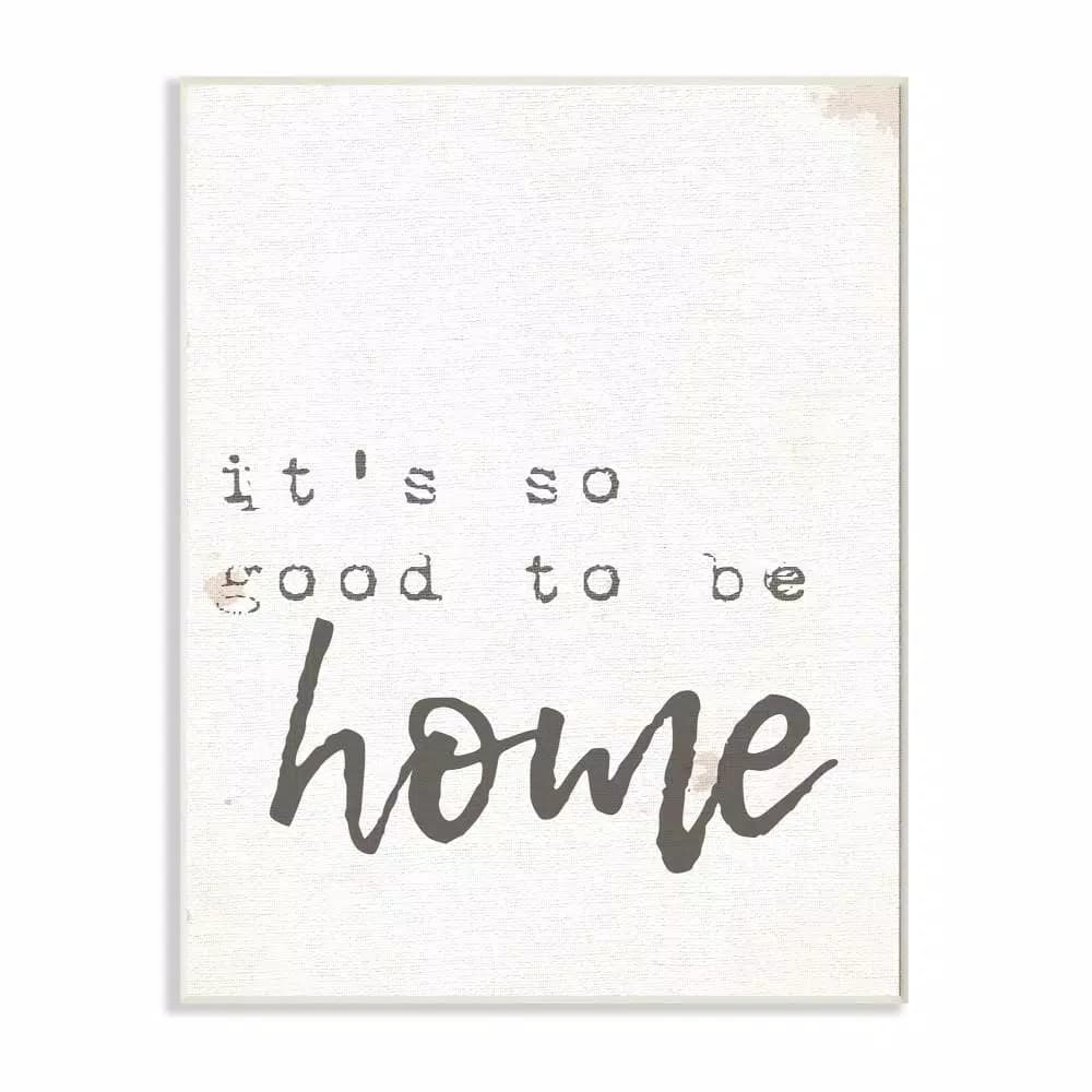 Stupell Industries Its So Good To Be Home Typewriter Typography 10x15 in. Wood Wall Art