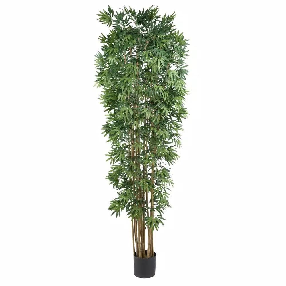 Nearly Natural 7 ft. Bamboo Japanica Silk Tree with 12 Natural Trunks