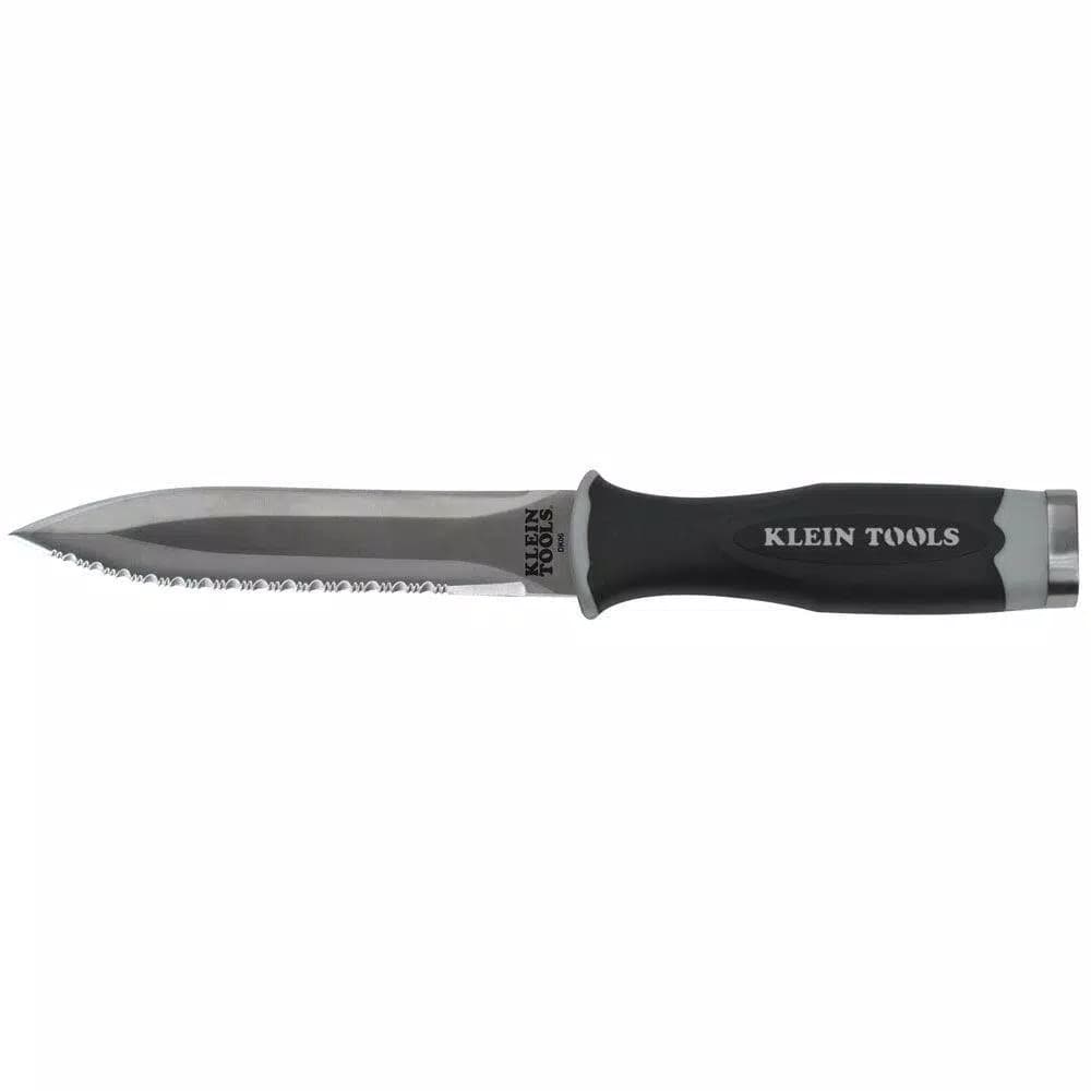 Klein Tools 10-3/4 in. Serrated Duct Knife with 5-1/2 in. Stainless Steel Blade